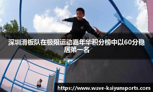 深圳滑板队在极限运动嘉年华积分榜中以60分稳居第一名